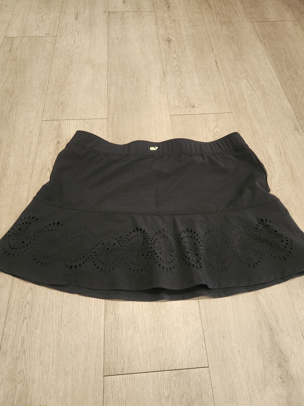 Vineyard Vines Black Laser Cut Eyelet Tennis Golf Skort L